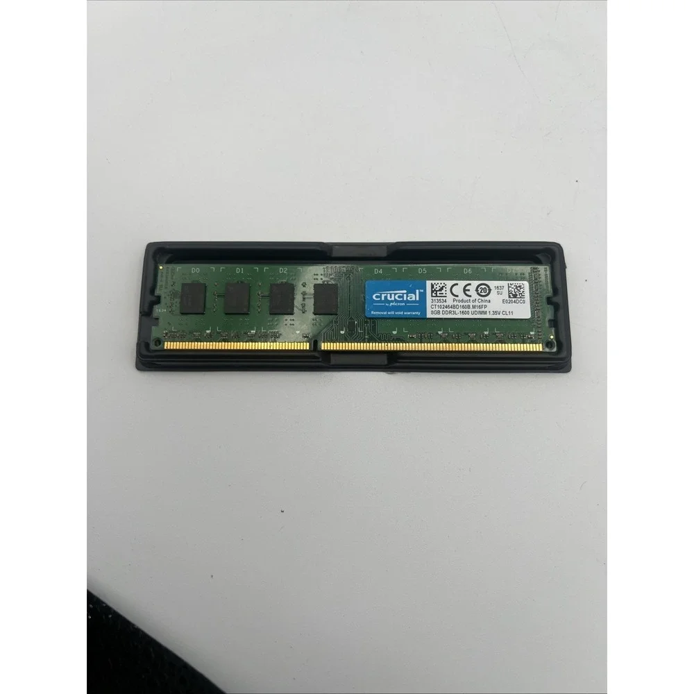 CRUCIAL 8GB DDR3L DESKTOP‎ RAM PC3L-1600 1Rx8 CT102464BD160B M16FP